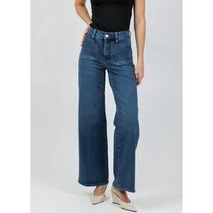 Frame Denim Women's Wide-Leg Skinny Jeans in Indigo